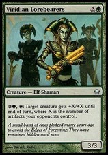 4x Viridian Lorebearers Fifth Dawn 5th MtG Magic Green Uncommon 4 x4 Card Cards