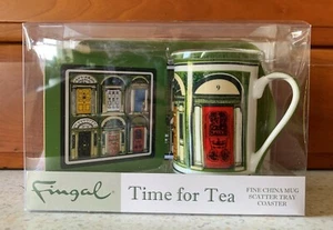 Time For Tea Fine China Mug Coaster and Scatter Tray Set - Picture 1 of 2