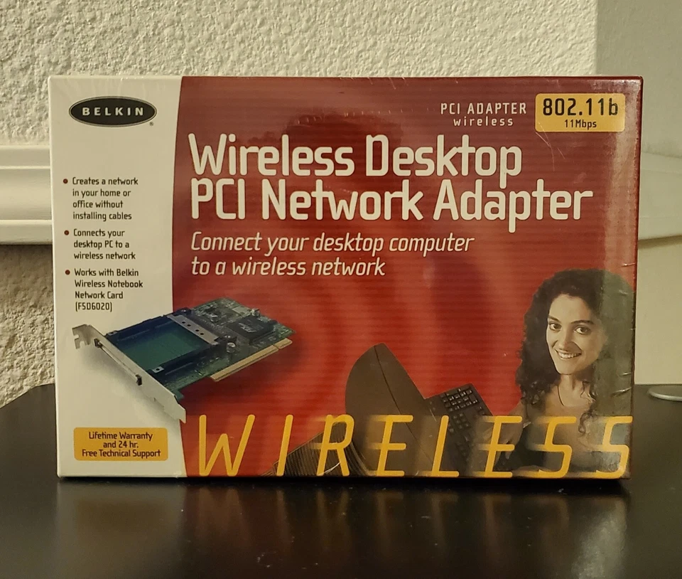 Belkin Wireless Desktop PCI Network Adapter - F5D6000 - Image 1 of 4