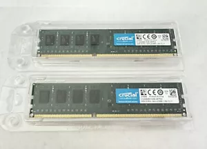 2 New Crucial 2GB DDR3-1600MHz RAM (CT25664BD160B C8FPD2) - Free Shipping - Picture 1 of 1