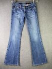 Adriano Goldschmied Womens Jeans Size 27R Frayed Flare Denim USA MP17
