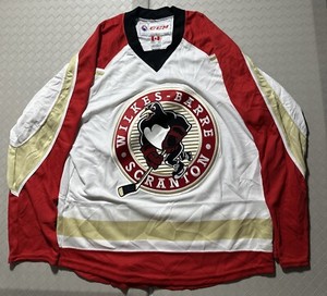 Wilkes-Barre Scranton Penguins CCM AHL Hockey White Jersey Size M / Medium