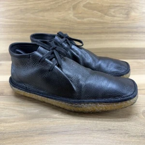 Lemaire Desert Boots Mens Size 10 EU 43 Mens Black Leather Crepe Sole Ankle Boot - Picture 1 of 7
