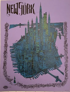 Seltenes 1967 New York City J. Michaelson Poster Dave Schiller Kunst Sparta Grafik - Bild 1 von 24