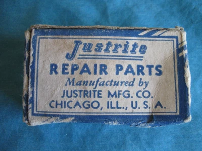 Piezas de reparación Justrite de la década de 1910 SOLO EN CAJA Chicago ILL - Minería Foto 1 de 4