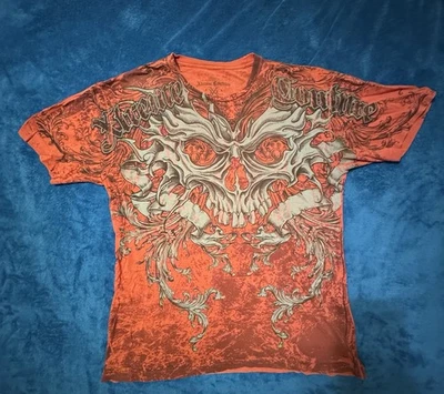 CAMISETA AJUSTADA DOBLE CARA XTREME COUTURE UFC MMA TALLA XL Foto 1 de 3