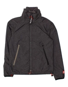 SUPERDRY Mens Windbreaker Jacket UK 38 Medium Grey Nylon AZ01 - Picture 1 of 4