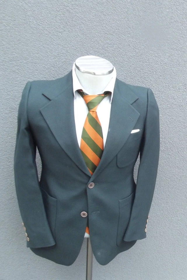 Chaqueta Blazer Ivy League Vintage Verde Años 60 36S Pequeña Unión Hecha en EE. UU. Foto 1 de 3