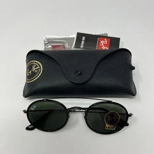 Ray Ban Oval Double Bridge RB3847-N 9120/31 With Case New Never Worn - Picture 1 of 8