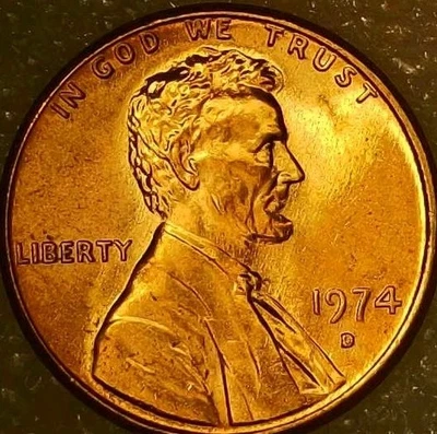 🔥 UNCIRCULATED 1974-D LINCOLN MEMORIAL CENT DDO DDR RPM VARIETY  - Image 1 of 4