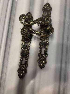 Türdrücker Türbeschläge Türgriff Messing - Bild 1 von 3