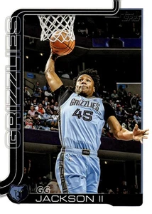 2025-26 Topps NBA Base #249 GG Jackson II Memphis Grizzlies - Imagen 1 de 2