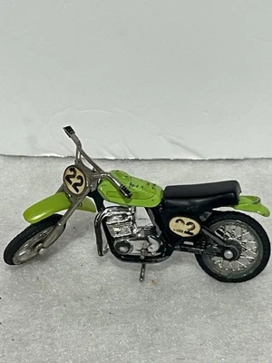 De colección Diecast 3" Dirt Bike Verde 22 RARA Yamaha Moto Difícil de Encontrar Hong Kong Foto 1 de 4