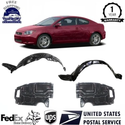 Fender Liners Front+ Engine Splash Shields For 2005-2010 Scion TC Foto 1 de 4