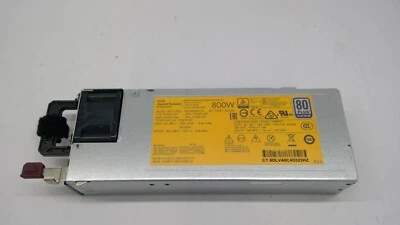 Fuente de alimentación HP 800W 80+ Platinum 723600-101 754381-001 DPS-800AB-11A para Gen 9 Foto 1 de 4