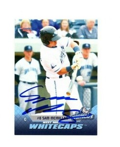 Sam McMillan 2019 West Michigan Whitecaps auto signed team set card Live Oak FL^