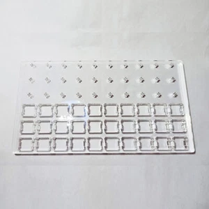 30 Holes Acrylic Keyboard Lubricating Tester Plate for Mechanical Keyboard - Picture 1 of 4