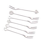  6 Pcs/set Dessert Spoons Appetizer Plates Cake Forks Cheese Japanese-style
