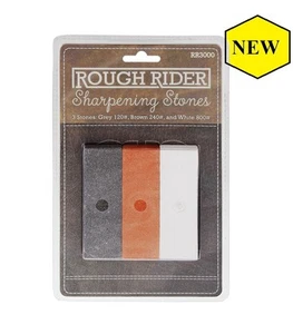 Juego de piedras afiladoras Rough Ryder de 3 120, 240, 800 grano - Imagen 1 de 3
