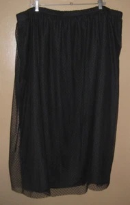 J. Crew Womens Pull on Black Swiss Dot Tulle Midi Lined Skirt 3X NWT $89 - Picture 1 of 4