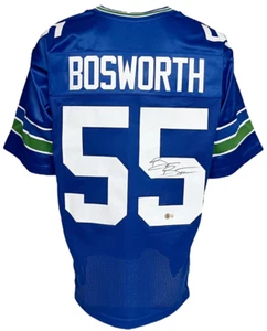 Seattle Seahawks Brian Bosworth Autographed Pro Style Jersey BAS Authenticated - Picture 1 of 1