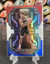 2021-22 Panini Prizm Basketball Kessler Edwards Red White Blue Prizm RC Kings