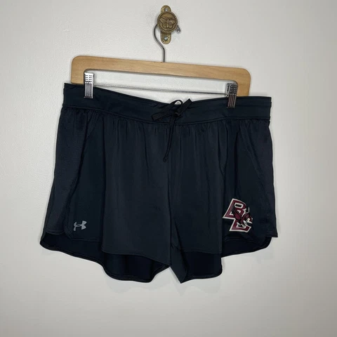 Boston College Eagles Under Armour Practice Shorts Women's Black Size  XL - NWT Cover