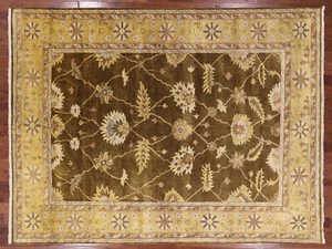8' 11" X 11' 9" Turkish Oushak Hand Knotted Wool Area Rug - Q1430 - Picture 1 of 12