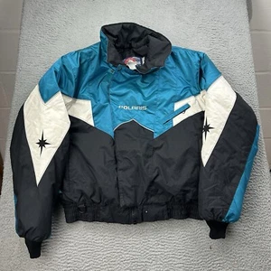 Polaris Retro Jacket Blue Black Mens Size Large Thermoloft Insulated USA Made - Picture 1 of 9