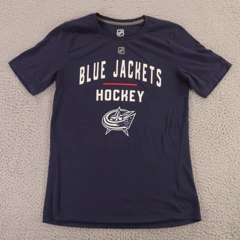 Columbus Blue Jackets Shirt Boys Large NHL Hockey Polyester Cotton Cover