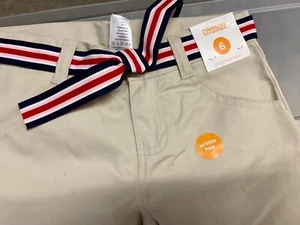 $25 Gymboree Girl Uniform School Tan Sand Pants Long Wrinkle FREE size 6 NEW tag - Picture 1 of 5