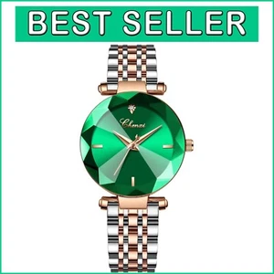 Elegant Rose Gold Stainless Steel Watch with Adjustable Mesh Band - Waterproof - Bild 1 von 6