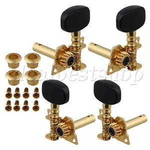 Gold-Plated 2R2L Tuning Peg Machine Head Tuners For Ukulele 4 String Guitar - Picture 1 of 8