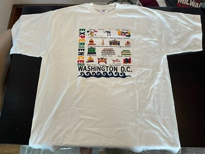 Vintage Experience 15th Street Washington D.C T Shirt XXL White Made In USA - Image 1 of 4