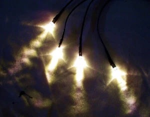 6  WARM WHITE LED LIGHTS 7/18V DC  LGB G O 027 ON30 TRAIN SCALE AND SCENERY - Picture 1 of 2
