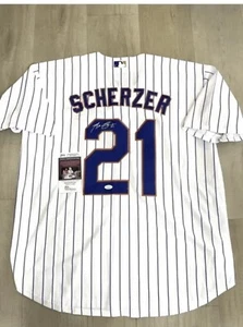 New York Mets Max Scherzer Autograph jersey - Picture 1 of 2