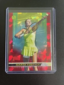 2024 Topps Chrome Red Refractor /5 Marta Kostyuk #149 Rookie RC - Picture 1 of 2