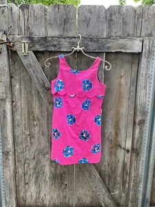Girls Lilly Pulitzer Hot Pink  🌸 Floral Shift Kids Dress Sz 12 - Picture 1 of 12