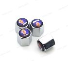 4x Metal Car Wheel Tire Valve Stems Caps Dust Covers Styling Logo For SAAB