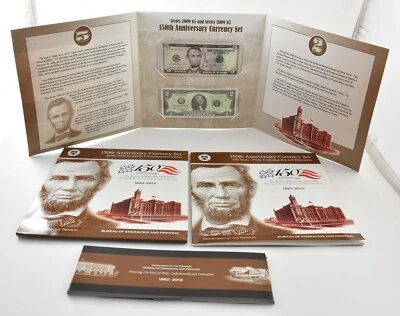 2009 $2/$5 Notes 150th Currency Set Bureau Of Engraving *1055 - Image 1 of 4
