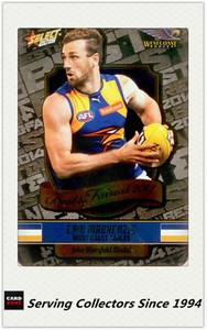 2015 AFL Champions Best & Fairest Foil Card BF17 Eric Mackenzie (W.Coast)
