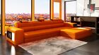 Leather Sofa With USB Living Area Sofa Corner Set Design Modern Sofa L shape xxl
