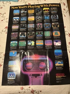 ORIGINAL Vintage 1987 Nintendo Now You’re Playing With Power 20 1/2 x 29 Poster - Bild 1 von 1