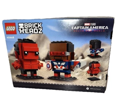 * Nuevo Marvel Studios Lego BrickHeadz Capitán América y Red Hulk Lego Juego de Construcción Foto 1 de 4