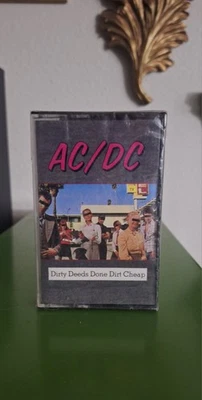 AC/DC Dirty Deeds Vintage Cassette Tape - Image 1 of 3