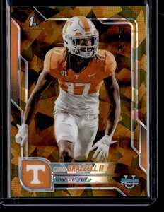 2025 Bowman University Chrome Sapphire #69 Chris Brazzell II Gold Sapphire #/50 - Bild 1 von 2