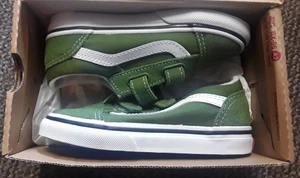 KIDS - VANS OLD SKOOL - SIZE 9 / GREEN - NEW IN BOX - Picture 1 of 10