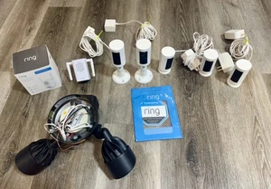 Ring Bulk Deal, 1 Floodlight, 3 Chime, 5 indoor cameras, 2 with 6 foot extension - Picture 1 of 13