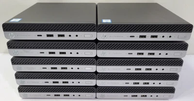 LOT 10 HP EliteDesk 800 G3 DM 35W Mini 2.50GHz Core i5 6500T 8GB RAM NO HDD/SSD - Image 1 of 4