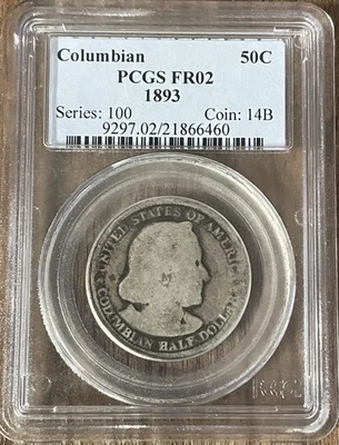 1893 Columbian Commemorative Half Dollar PCGS FR02 Circulated Lowball - Image 1 of 2